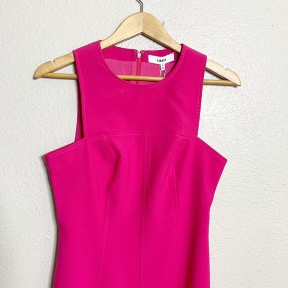 NWT LIKELY Cordelia Dress in Fuchsia REVOLVE - Size 8 - Picture 3 of 13